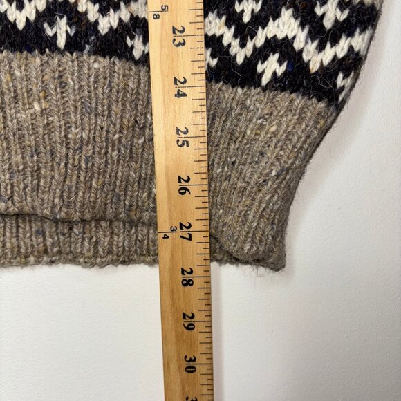 Vintage Peter England Sweater Vest Knit Mens L Wool Blend Button Grandpa - Picture 11 of 13